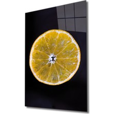 Sarı Limon Cam Tablo Yellow Lemon  36X23-MIYREM
