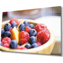 Kırmızı Mor Meyve Cam Tablomiyremred Purple Fruit  36X23-MIYREM