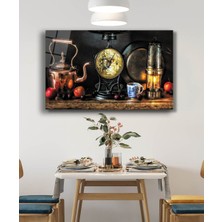 Obje Eşya Meyve  Natürmort Cam Tablo 36X23-MIYREM