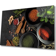 Baharat Mutfak Natürmort Cam Tablo 36X23-MIYREM