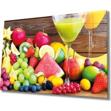 Meyveler Cam Tablo Fruits  36X23-MIYREM