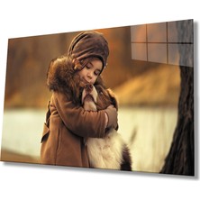 Çocuk ve Köpek Cam TABLOMIYREM36X23-MIYREM