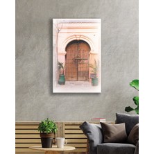 Kahverenkli Eski Kapı Cam Tablomiyrembrown  36X23-MIYREM