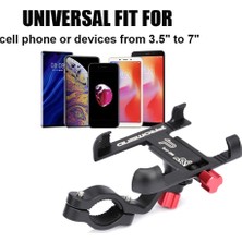 Yunjin Shop Titanium A Tarzı Alüminyum Alaşımlı Bisiklet Cep Telefonu Hole Dönebilen Ayarlanabilir Bisiklet Mtb Telefon Tutucu Kaymaz Bisiklet Aksesuarları Standı (Yurt Dışından)