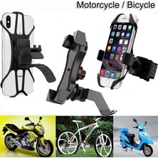 Yunjin Shop E2 Stili Yazın 3.5-Mobil Stand Için Silikon Bisiklet Telefon Tutucu Evrensel Motosiklet Gps Telefon Tutucu Bisiklet Gidon Standı Klip Braketi (Yurt Dışından)