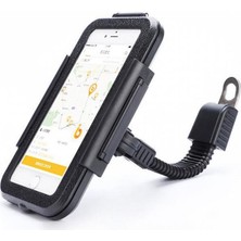 Yunjin Shop Dikiz Aynası Tipi Stili Bisiklet Motosiklet Telefon Tutacağı Su Geçirmez Kılıf Bisiklet Telefonu Çantası IPhone Xamsung Mobil Stand Desteği Scooter Kapağı (Yurt Dışından)