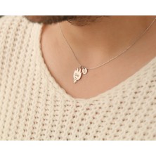 Gümüşistan Ateş ve Su Kişiye Özel Harf Çift Kolye