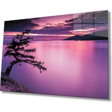 Gün Batımı Ağaç Göl Sunset Tree Lake Table  72X46-MIYREM