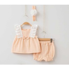 Haboo Baby Laura Bandanalı Müslin 2 Parça Takım