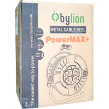 Bylion MME-50315-F 3x1,5 50MT Kablolu Metal Seyyar Kablo Makarası