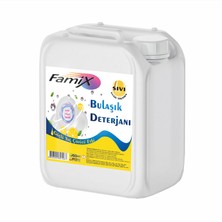 Famix Limon Kokulu Elde Yıkama Bulaşık Deterjanı 20 Lt