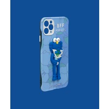 Dukkan Case Mavi 3D Kabartmalı Telefon Kılıfı - DK129 - iPhone 11 Promax
