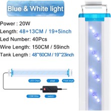 Longbangdian Shop SZD-B50BW Stili LED Akvaryum Aydınlatması Süper Ince Su Bitkisi Işık cm Genişletilebilir Su Geçirmez Klipsli Balık Tankı Lambası (Yurt Dışından)