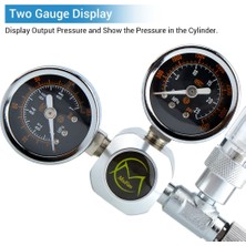 Longbangdian Shop Kabarcık Ölçer Stili G5-8 Abd Fişi Nıcrew Akvaryum Co2 Regülatörü, Çek Valfli Kabarcık Sayacı Manyetik Solenoid Valf Akvaryum Co2 Basınç Düşürücü Valf (Yurt Dışından)