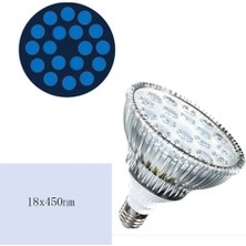 Longbangdian Shop 18B 450NM Tarzı Saf Mavi 450NM 54W E27 LED Akvaryum Işığı PAR38 LED Bitki Balık Resif Mercan Tankları Için Sebze Büyütün (Yurt Dışından)