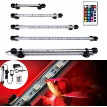 Longbangdian Shop 19CM Ab Tarzı Balık Tankı Işık LED Uzaktan Kumanda Renk Değişikliği Balık Tankı Lambası Rgb Abd Ab Tak Dalgıç Balık Tankı Işık IP68 Su Geçirmez (Yurt Dışından)