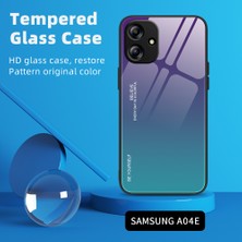 Seashell Digital Samsung Galaxy A04E 4G/F04 4G/M04 4g Için Temperli Cam Telefon Kılıfı, Kıvrık Pc+Tpu Gradient Renk Telefon Kapak-Kırmızı/siyah (Yurt Dışından)