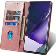 Seashell Digital Samsung Galaxy NOTE20 ULTRA/NOTE20 Ultra 5g Telefon Kılıfı Pu Deri Iş Cüzdanı Stand Telefon Kapak Çizgisi Altın (Yurt Dışından)