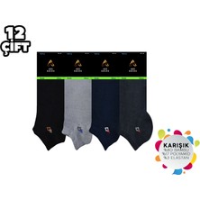 ADG Socks Adg 3013 Dikişsiz Erkek Bambu Patik 12'li