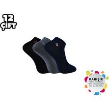 ADG Socks Adg 3013 Dikişsiz Erkek Bambu Patik 12'li