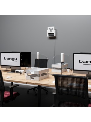 Bangu Duvar Düzenleyici Ahşap Dekoratif  Wifi Kutusu