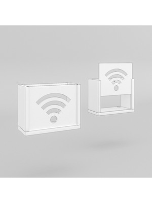 Bangu Duvar Düzenleyici Ahşap Dekoratif  Wifi Kutusu