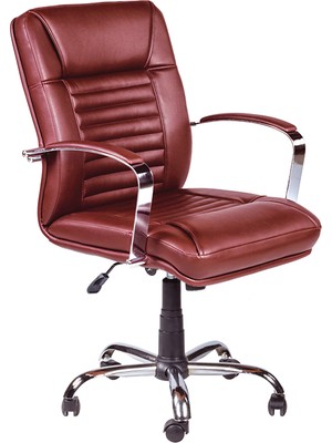 Bubu Home Lotus Nikelajlı Ofis Şef Çalışma  Koltuğu 536