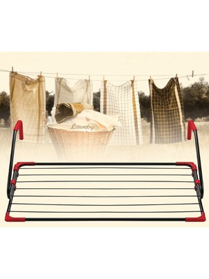 Kases Home Dirsekli Balkon Katlanabilir Çamaşır Kurutmalık  Askılık Elbise Askısı