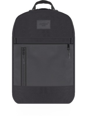 Unisex Siyah 3 Bölmeli Günlük Seyahat ve Okul Sırt Çantası