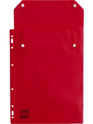 Çabuklar A.Ş Eczane SGK Reçete Dosyası Kırmızı 1 Adet Sağlam ve Kullanışlı Plastik Kutu