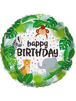 Safari Vahşi Hayvanlar Folyo Balon 18 Inç