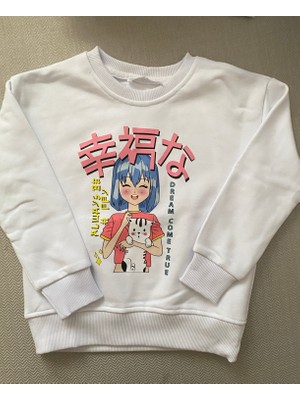 Seka Kız Çocuk Anime Sweatshirt Üst