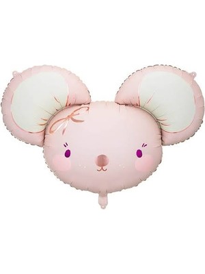 Pembe Fare Folyo Balon 68X59 cm