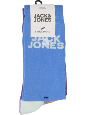 Jack & Jones 5'li Logolu Çorap Paketi - Konga