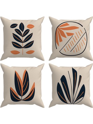 Evdek Botanical 4'lü Kırlent Kılıf DS59