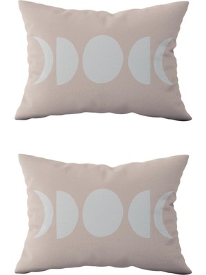 Evdek Çift Taraflı Dikdörtgen Kırlent Kılıf 2'li DS10