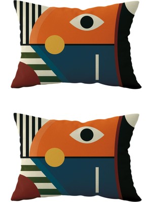 Evdek Çift Taraflı Dikdörtgen Kırlent Kılıf 2'li DS20