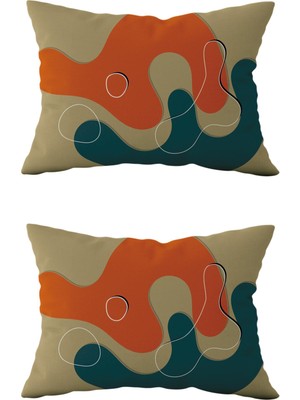 Evdek Çift Taraflı Dikdörtgen Kırlent Kılıf 2'li DS25