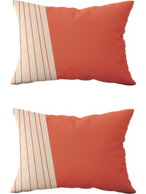 Evdek Çift Taraflı Dikdörtgen Kırlent Kılıf 2'li DS30