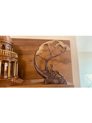 Turansoy Craft Ağaç Figür Dekoratif Obje Kadın Figür Dekoratif Obje