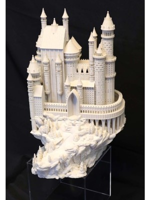 Turansoy Craft Fantastik Ortaçağ Kalesi Biblo Büyük Boy 25 cm