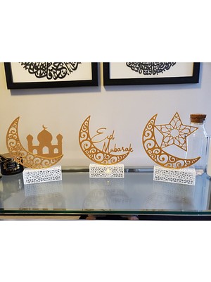 Turansoy Craft Ramazan Bayramı 3'lü Biblo Dekor Set 20 cm