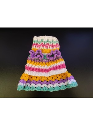 Hand Pet Handpet Rainbow Gerçek El Örmesi Kedi Köpek Kazağı