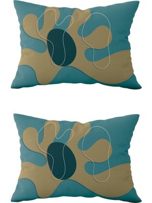 Evdek Çift Taraflı Dikdörtgen Kırlent Kılıf 2'li DS26