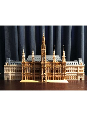 Turansoy Craft Viyana Belediye Binası (Wien Rathaus) Minyatür Biblo 30 cm