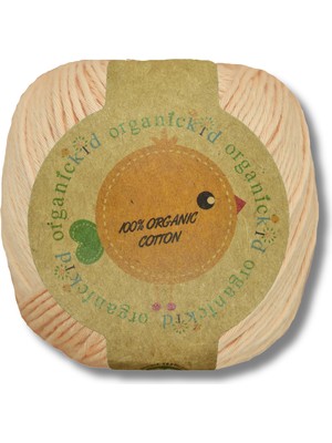 Organickid Organik Pamuk El Örgü İpi Ten Rengi - Tan
