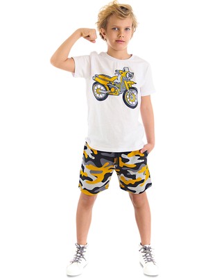 Mshb&G Motorcycle Erkek Çocuk T-Shirt Şort Takım