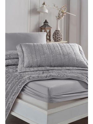 Elart Velvet Kadife Comfort Set Modern Uyku Seti Tek Kişilik Gümüş 2 Parça