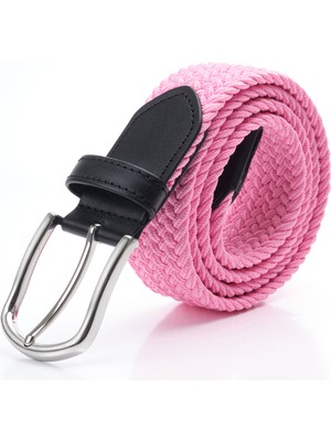 Dwoy Elastik Örgü Kemer Pembe