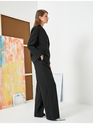 Koton Palazzo Pantolon Bol Paça Yüksek Bel Cepli